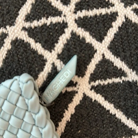 Women’s light blue naghedi woven purse with smaller wallet bag - Picture 3 of 8